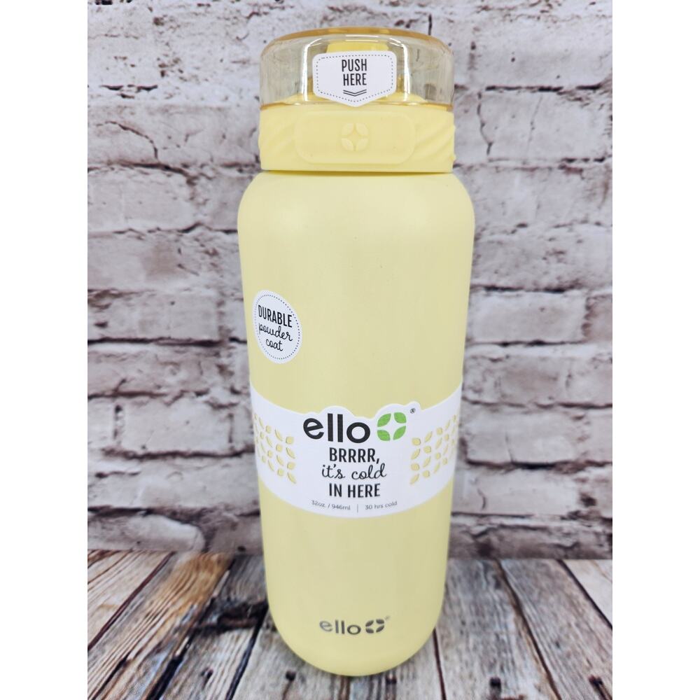 Ello Pop & Fill 32oz Stainless Steel Water Bottle with QuickFill Technology